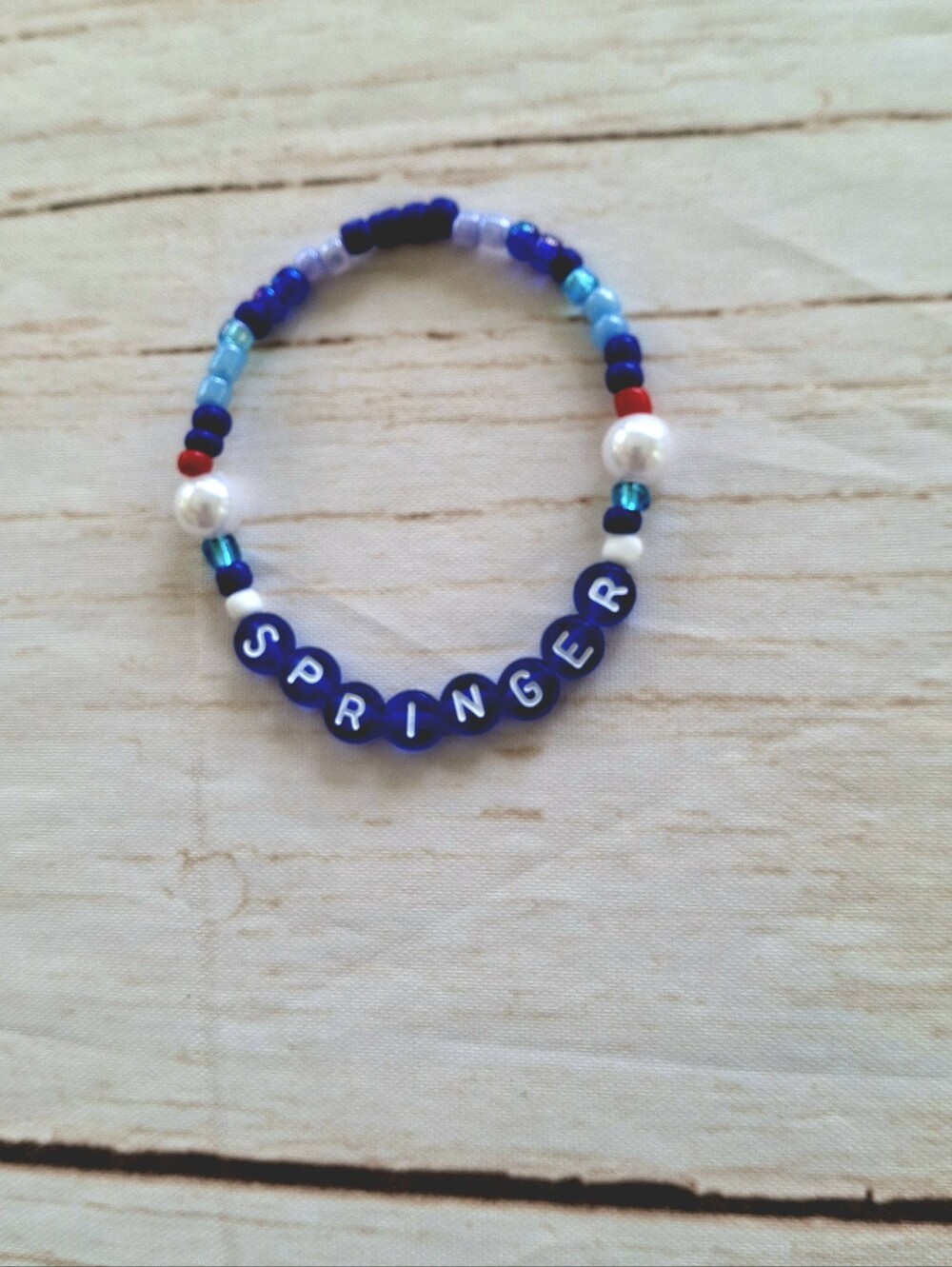 Baseball Fan Friendship Bracelet Beaded Accessory New Handmade